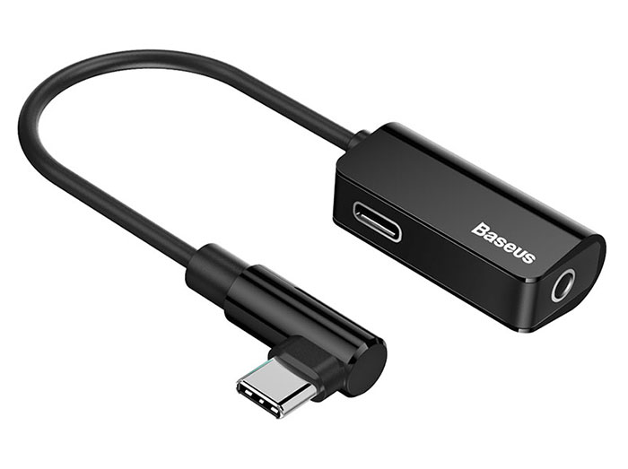 مبدل تایپ سی به تایپ سی و صدا بیسوس Baseus Type-C To Type-C&amp;amp;3.5MM Adapter L45