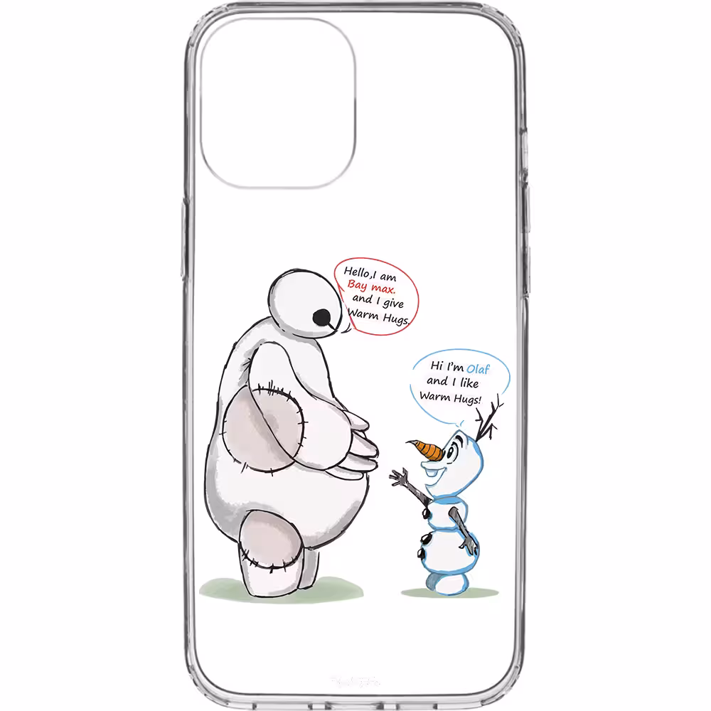 کاور طرح Olaf &amp; Baymax مناسب برای گوشی موبایل اپل iPhone 12 Mini