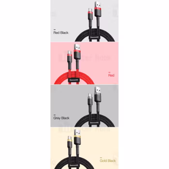 کابل تبدیل USB به لایتنینگ باسئوس مدل Cafule-Rg1 طول 3 متر 