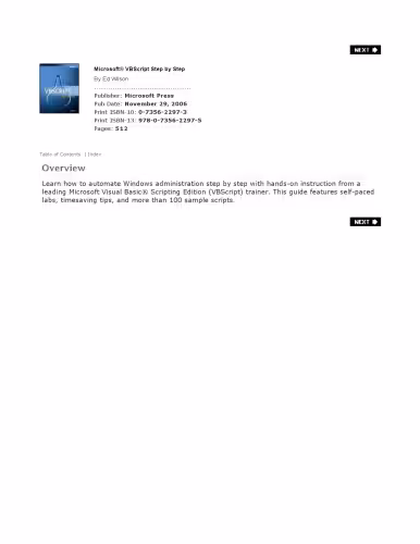 خرید و دانلود نسخه کامل کتاب Microsoft VBScript: Step by Step