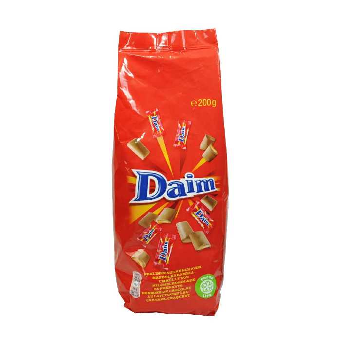 شکلات با مغز کارامل کرانچی 200 گرم دایم - Daim