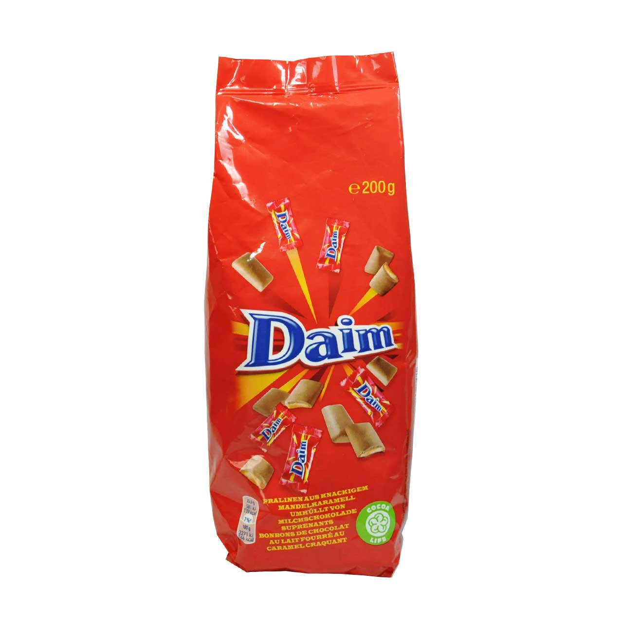 شکلات با مغز کارامل کرانچی 200 گرم دایم - Daim