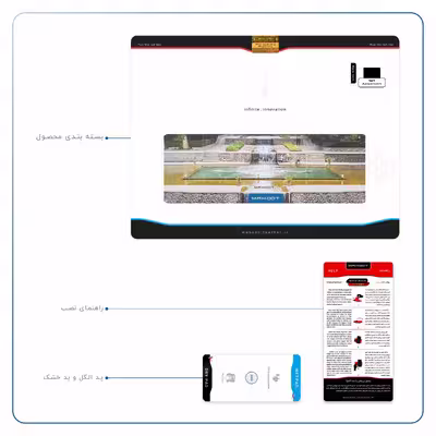 برچسب پوششی ماهوت مدل SHAHZADEH-Garden مناسب برای تبلت اپل iPad Air 2013 A1474
