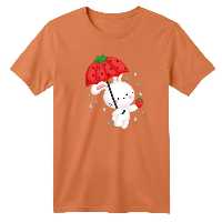 تی شرت آستین کوتاه بچگانه مدل خرگوش یلدایی کد 2 رنگ گلبهی