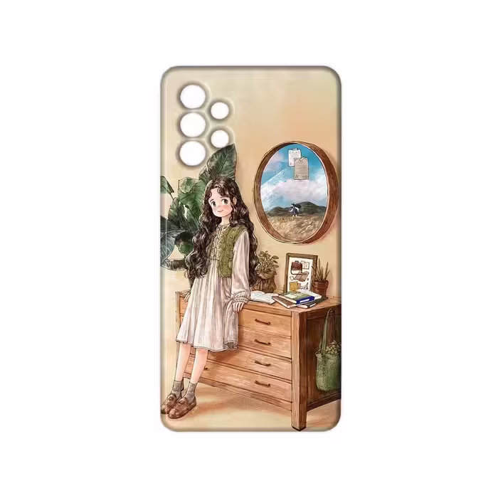 کاور مدل دخترانه کد 182 مناسب برای گوشی موبایل سامسونگ galaxy A52