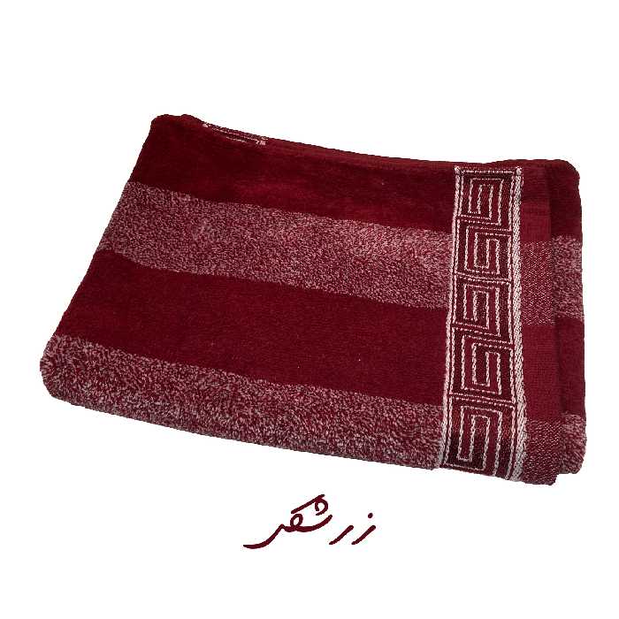 حوله دست و صورت ماندگار مدل ورس سایز 40x80 سانتی متر