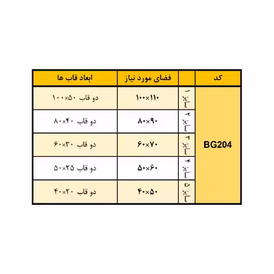 تابلو مدل Maha-BG204 مجموعه 2 عددی