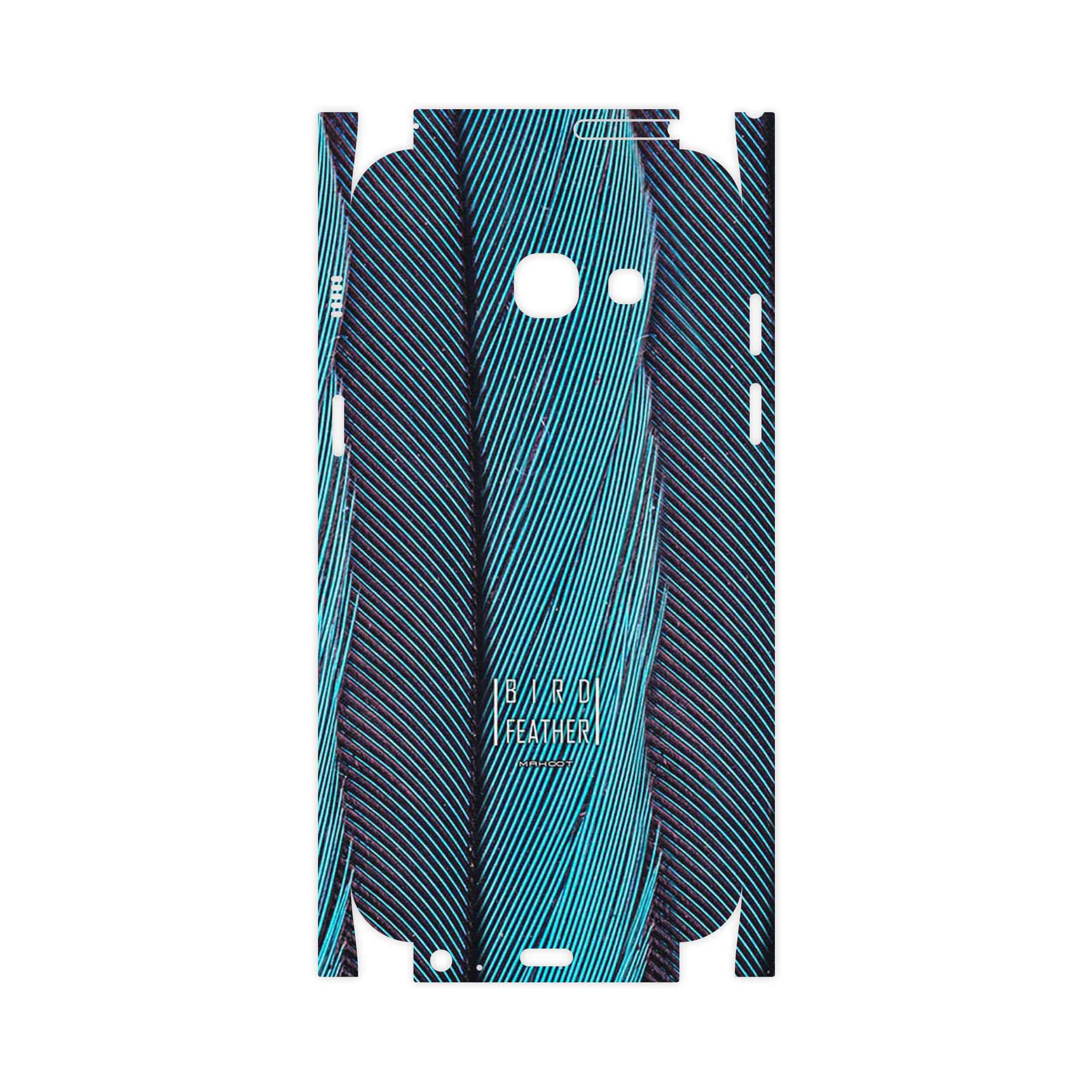برچسب پوششی ماهوت مدل Turquoise feathers-FullSkin مناسب برای گوشی موبایل سامسونگ Galaxy A3 2017