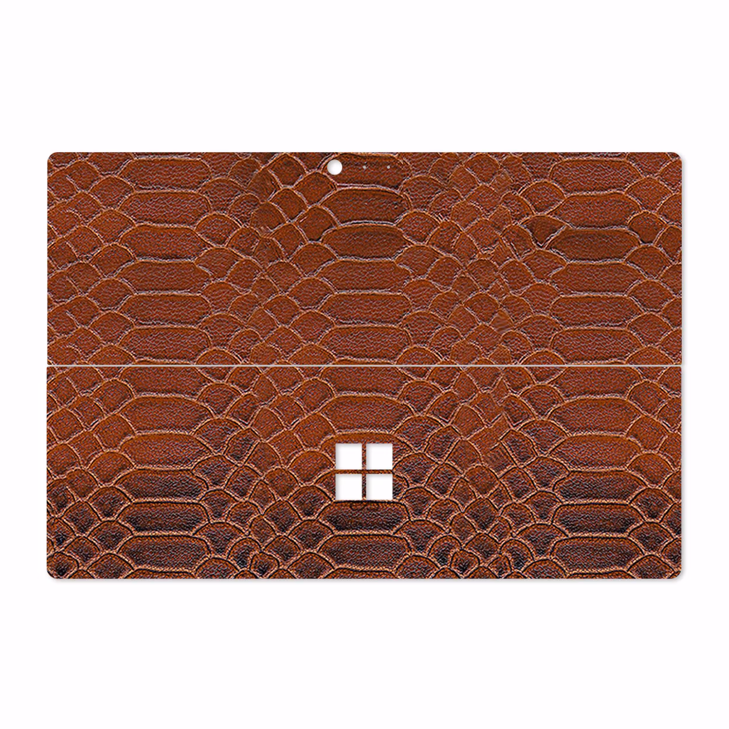 برچسب پوششی ماهوت مدل Brown-Snake-Leather مناسب برای تبلت مایکروسافت Surface Pro 4 2015