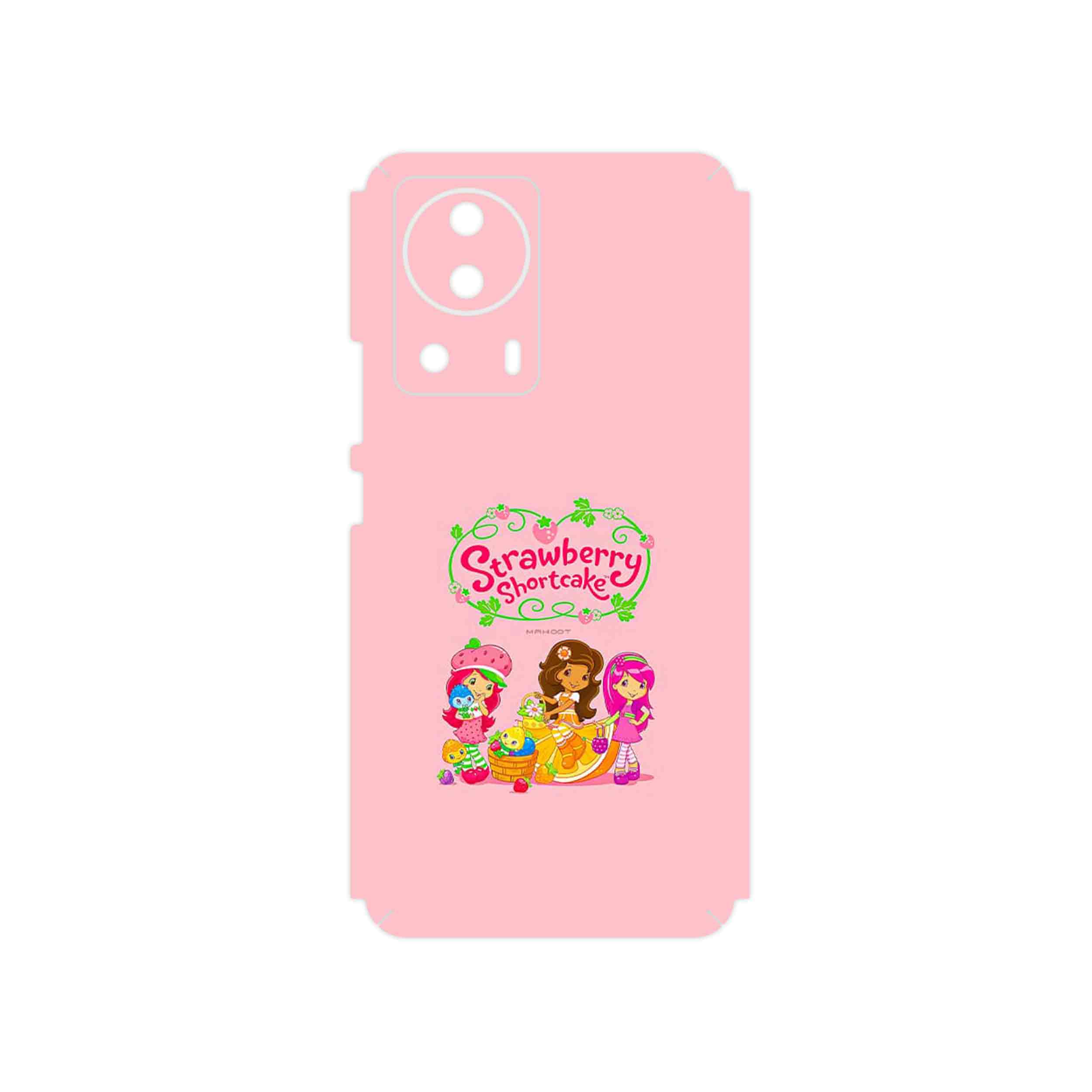 برچسب پوششی ماهوت مدل Strawberry Shortcake مناسب برای گوشی موبایل شیائومی 13 Lite