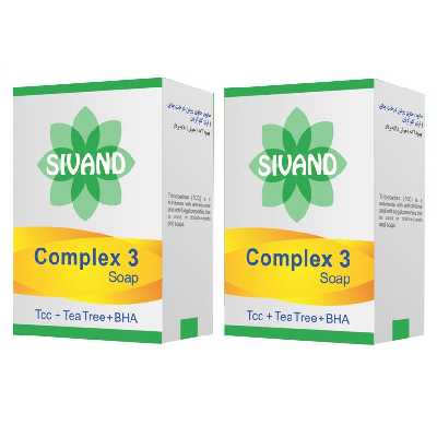 صابون ضد جوش سیوند مدل Complex3 وزن 90 گرم مجموعه 2 عددی