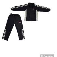 ست گرمکن شلوار ورزشی پچگانه دخترانه و پسرانه رنگ سرمه  