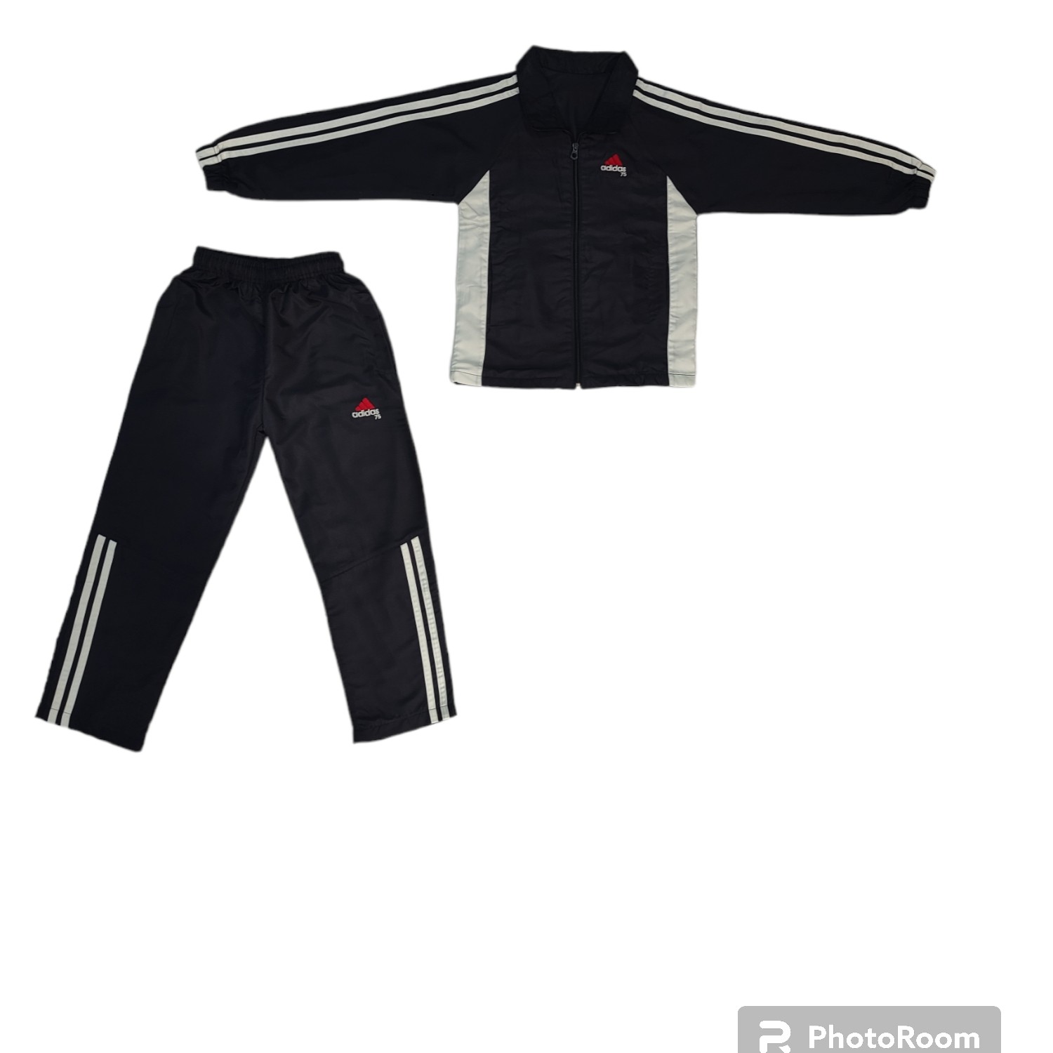 ست گرمکن شلوار ورزشی پچگانه دخترانه و پسرانه رنگ سرمه