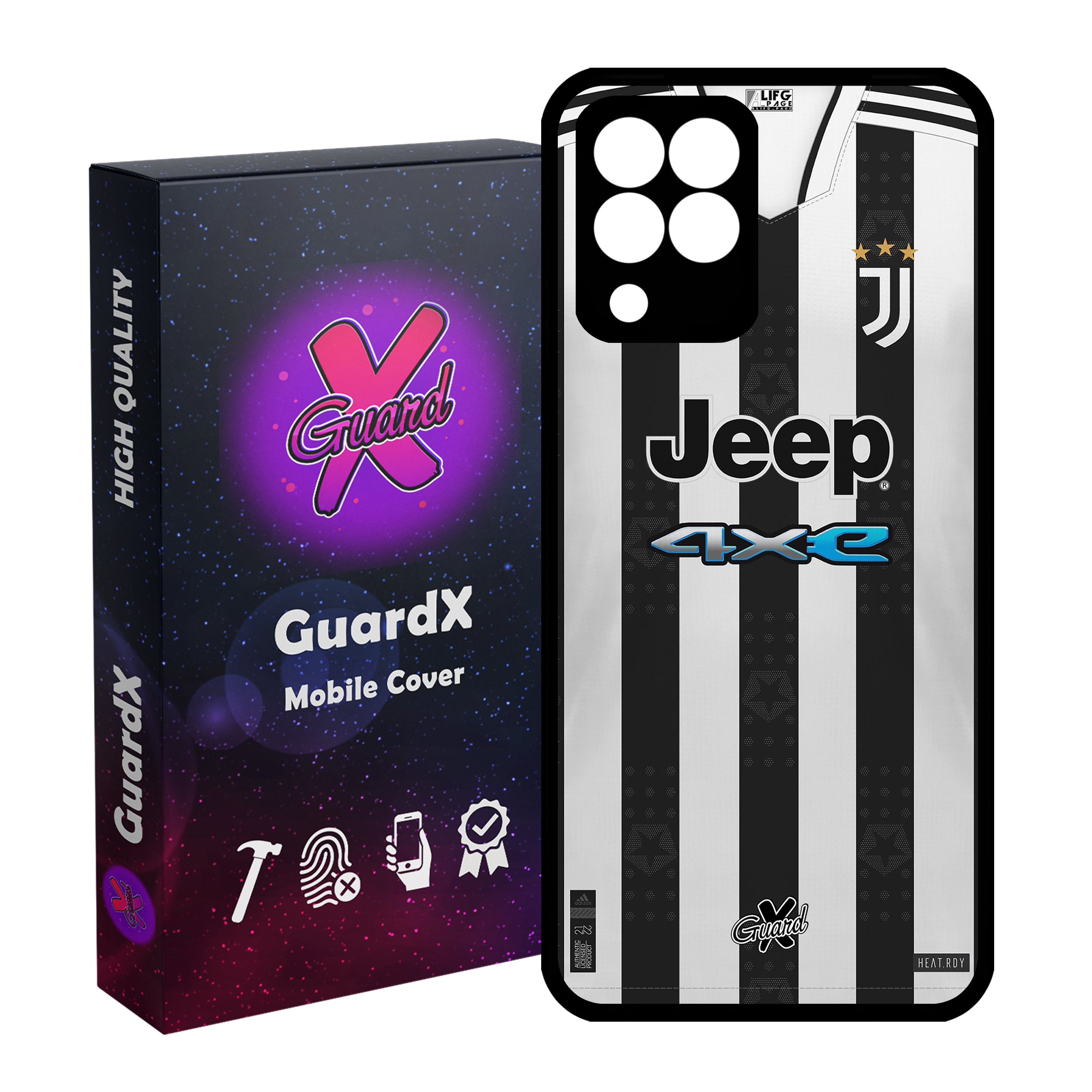 کاور گارد ایکس طرح یوونتوس مدل Glass10357 مناسب برای گوشی موبایل سامسونگ Galaxy M33/M33 5G