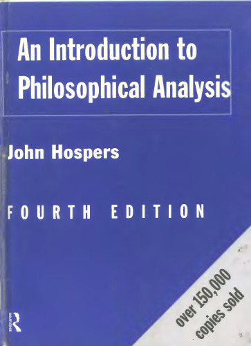 خرید و دانلود نسخه کامل کتاب An Introduction to Philosophical Analysis - Fourth Edition