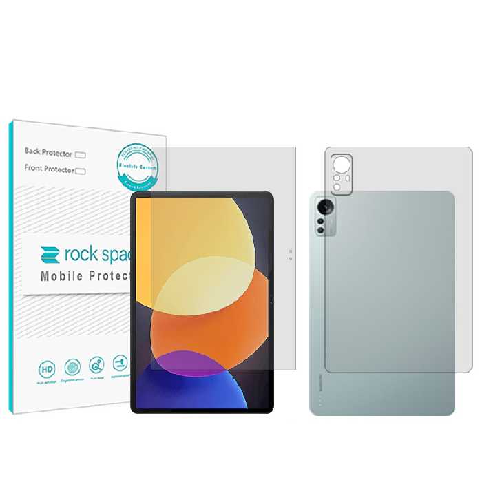 محافظ صفحه نمایش شفاف راک اسپیس مدل Hygel مناسب برای تبلت شیائومی Pad 5 Pro 12.4 به همراه محافظ پشت تبلت | کالا برتری