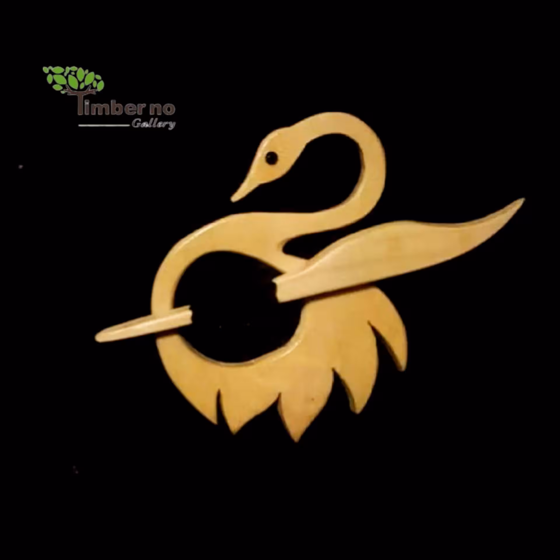 پین لباس طرح قو