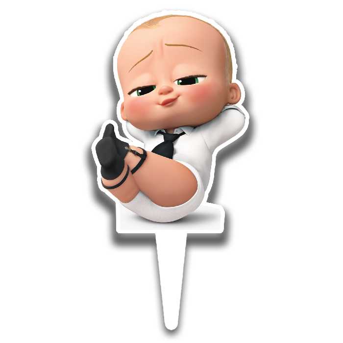 تاپر کیک طرح بچه رئیس کد R017