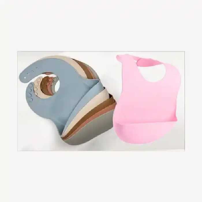 پیشبند سیلیکونی کاسه دار ساده کودک