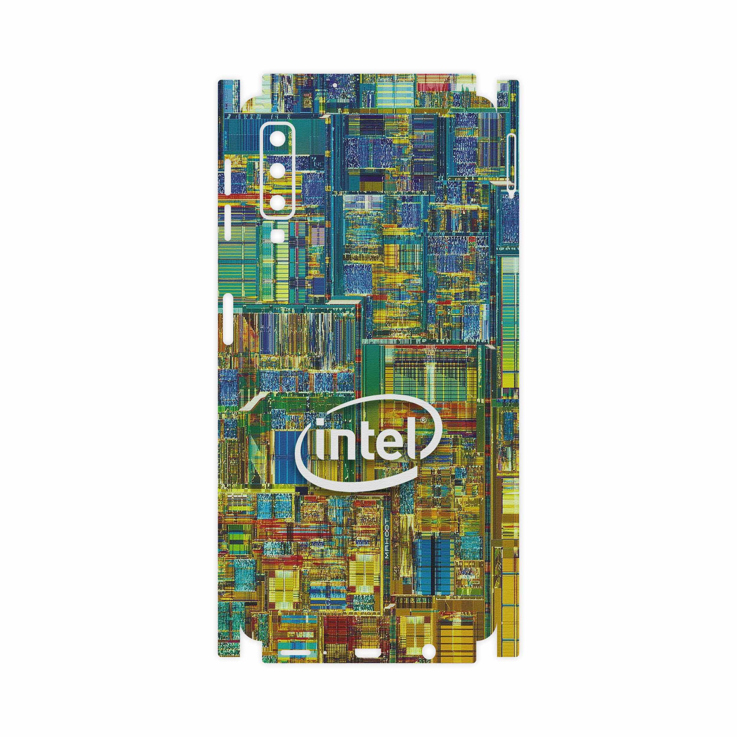 برچسب پوششی ماهوت مدل Intel Brand-FullSkin مناسب برای گوشی موبایل سامسونگ Galaxy A7 2018
