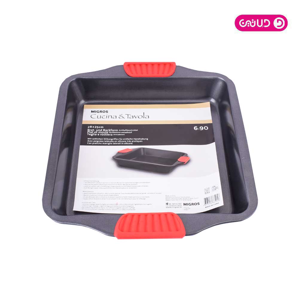 قالب ممتاز تفلون مربع دسته سیلیکونی 28*25