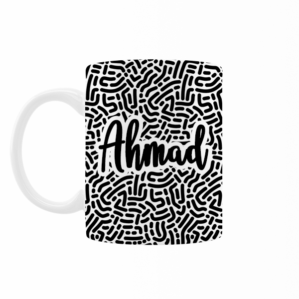 ماگ رژارت مدل اسم احمد