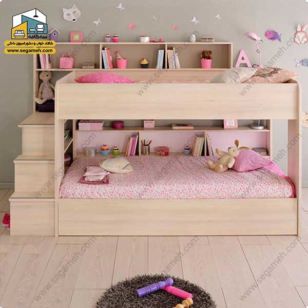تخت خواب دوطبقه کد BTDP48 - فروشگاه سه گامه
