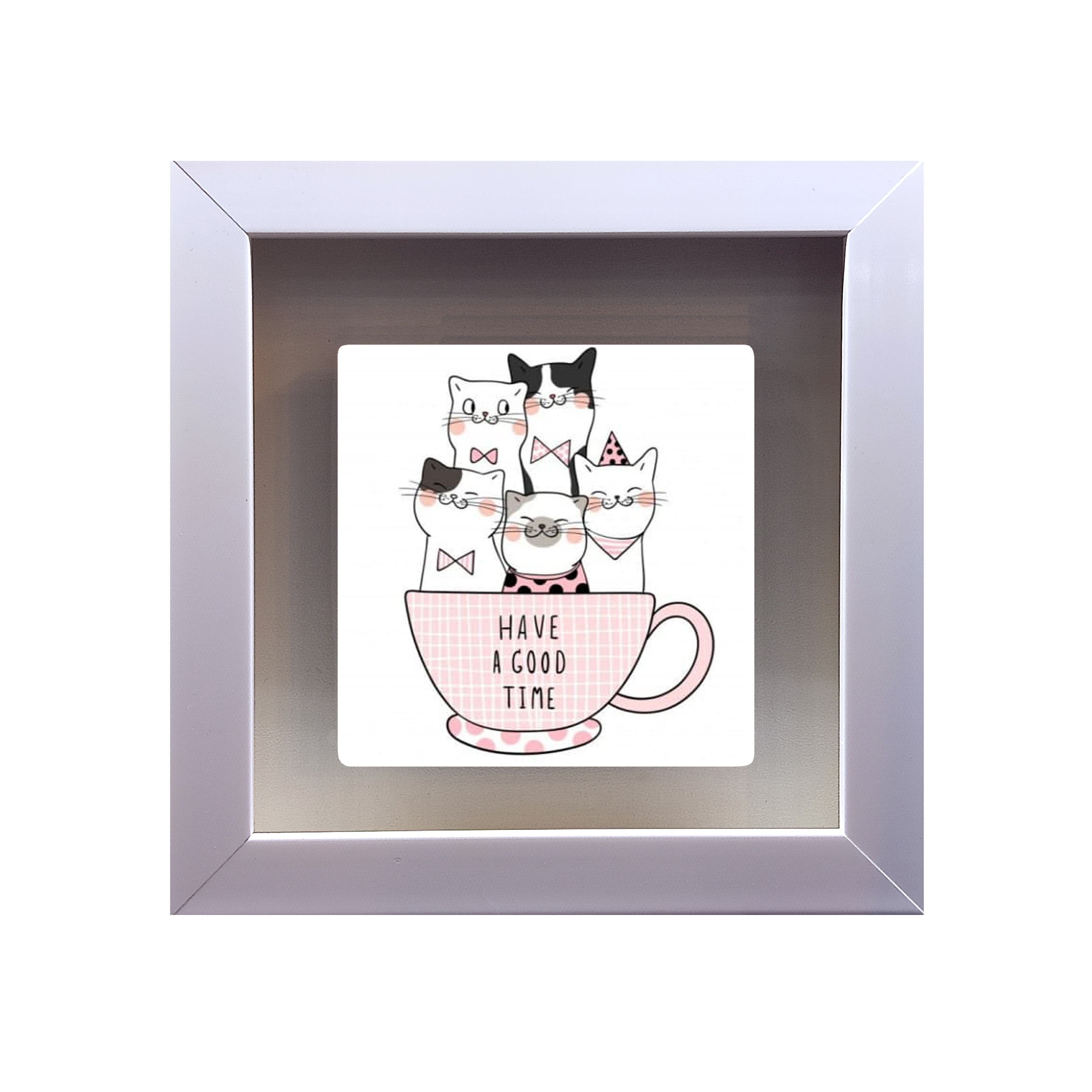 تابلو کاشی طرح لبخند گربه مدل RS 1083