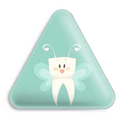 پیکسل خندالو طرح جشن دندونی دخترونه مدل مثلثی کد 10935