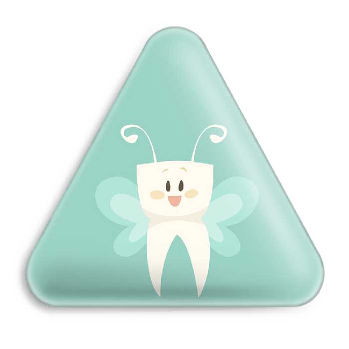 پیکسل خندالو طرح جشن دندونی دخترونه مدل مثلثی کد 10935