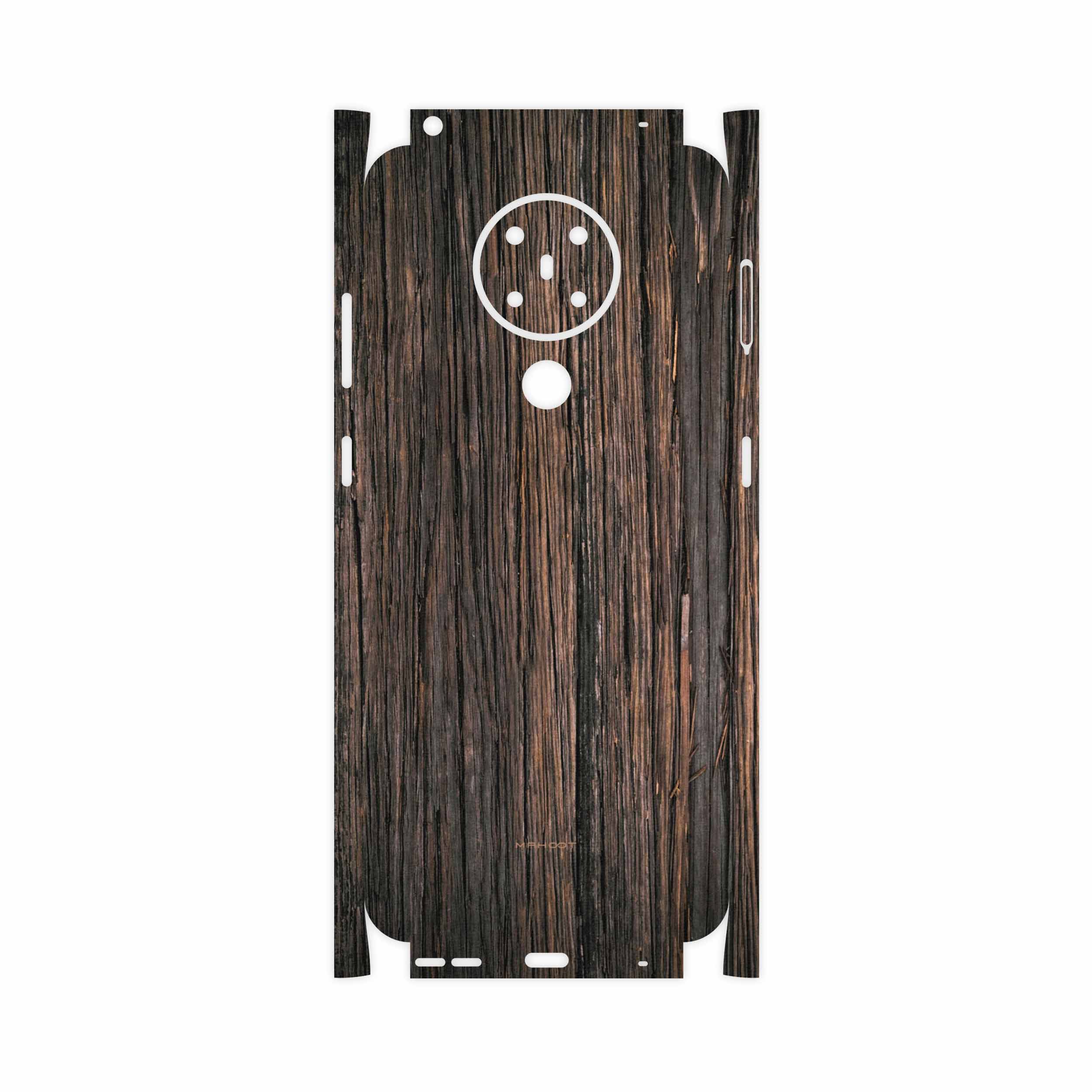برچسب پوششی ماهوت مدل Burned-Wood-FullSkin مناسب برای گوشی موبایل نوکیا 5.3