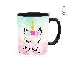 ماگ حرارتی طرح اسم روناک مدل unicorn کد 1215
