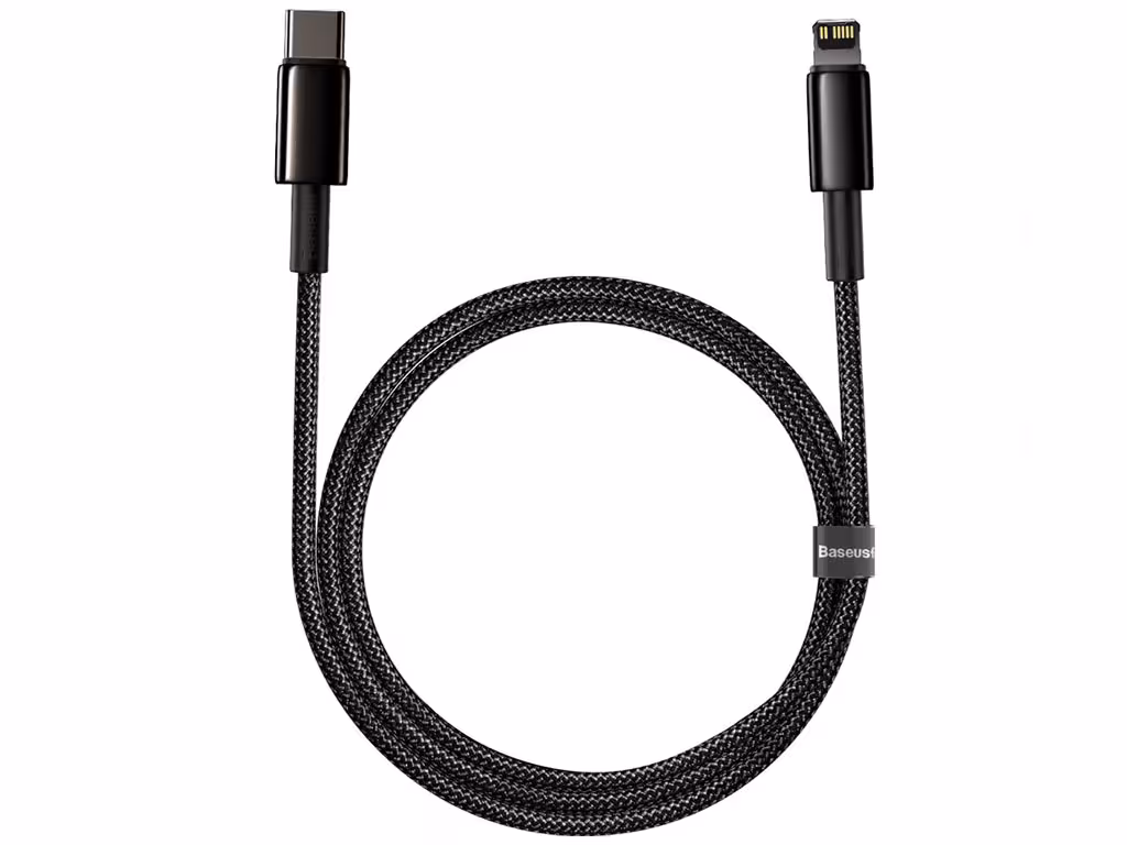 کابل شارژ سریع تایپ سی به لایتنینگ 2 متری 20 وات بیسوس Baseus CATLWJ-A01 Type-C to Lightning PD 20W