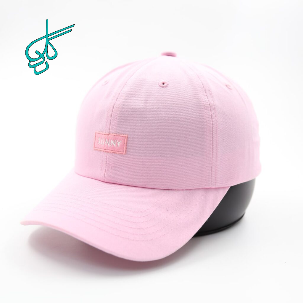 خرید کلاه نقابدار بیسبالی كتان مينيمال تكه دوزي SUNNY صورتی کد 2815974 - ردگل