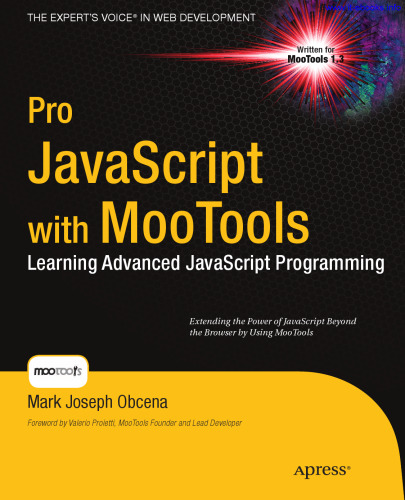 خرید و دانلود نسخه کامل کتاب Pro JavaScript with MooTools