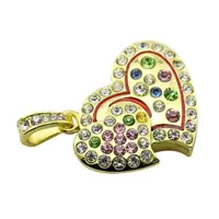 فلش مموری پرلیت یو اس بی طرح قلب در قلب کد U-67 ظرفیت 64 گیگابایت