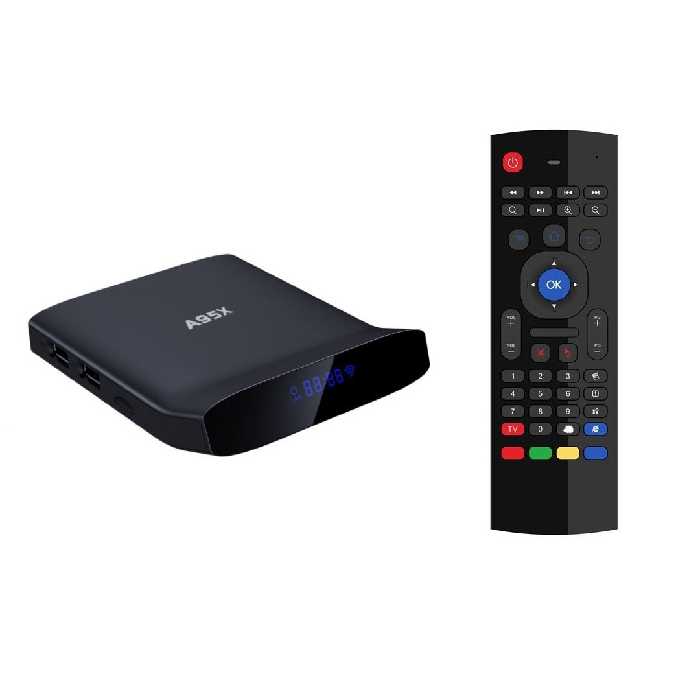 اندروید باکس آ‌95‌ایکس مدل  A95X W2 4/64 به همراه ریموت کنترل ایرماوس MX3