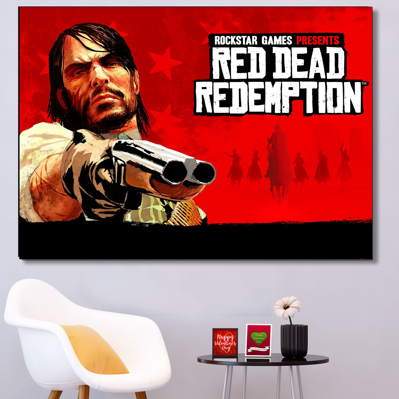  تابلو شاسی گالری استاربوی طرح بازی Red Dead Redemption مدل Game 25
