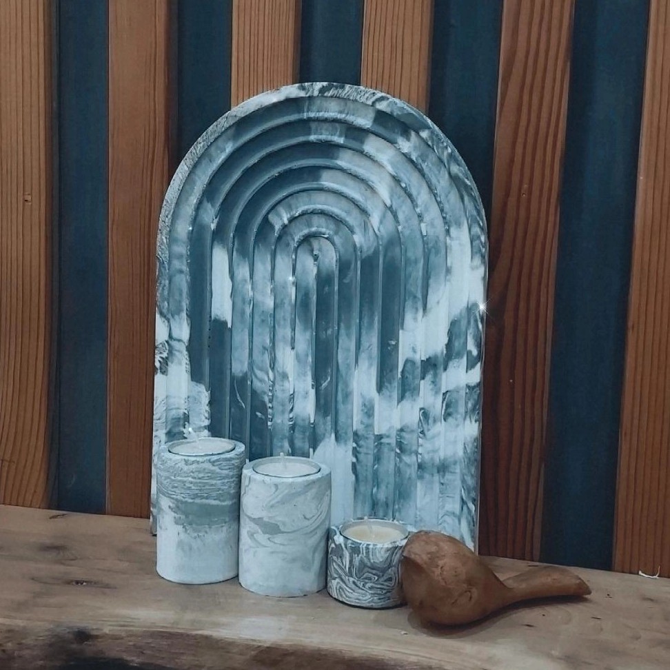 سینی رنگین کمان مناسب استند شمع وعکاسی