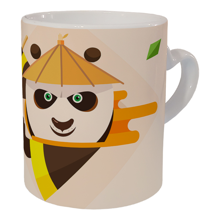 ماگ مدل دسته قلبی طرح پاندا کنگ فو کار کد 98