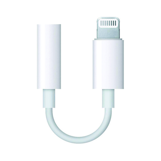 تبدیل اصلی لایتنینگ به جک 3.5 میلیمتری هدفون اپل Apple Lightning to 3.5mm Jack Adapter