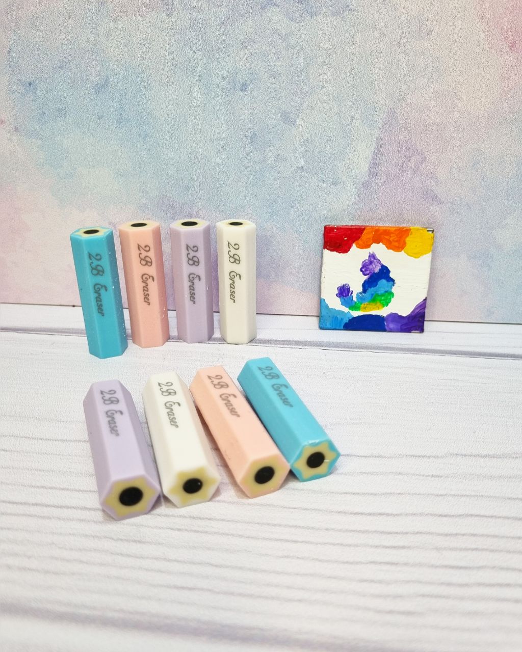 پاک کن فانتزی طرح مداد 4 رنگ یک عدد