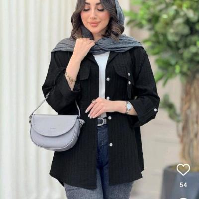 مانتو اسپرت زنانه مدل جیب صلیبی جنس آیوا سه خط درجه یک