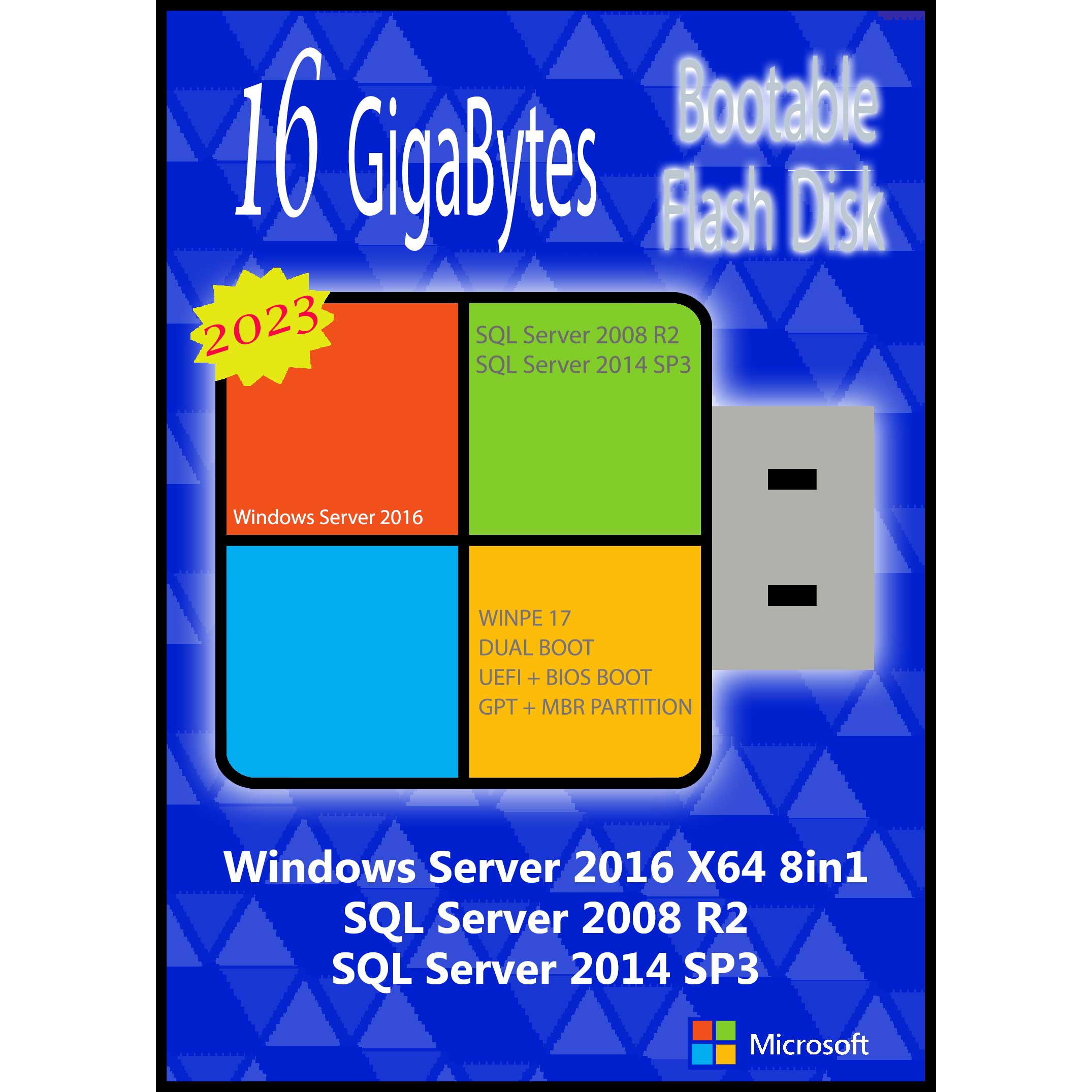 سیستم عامل Windows Server 2016 8in1 X64 - 2023 نشر مایکروسافت 