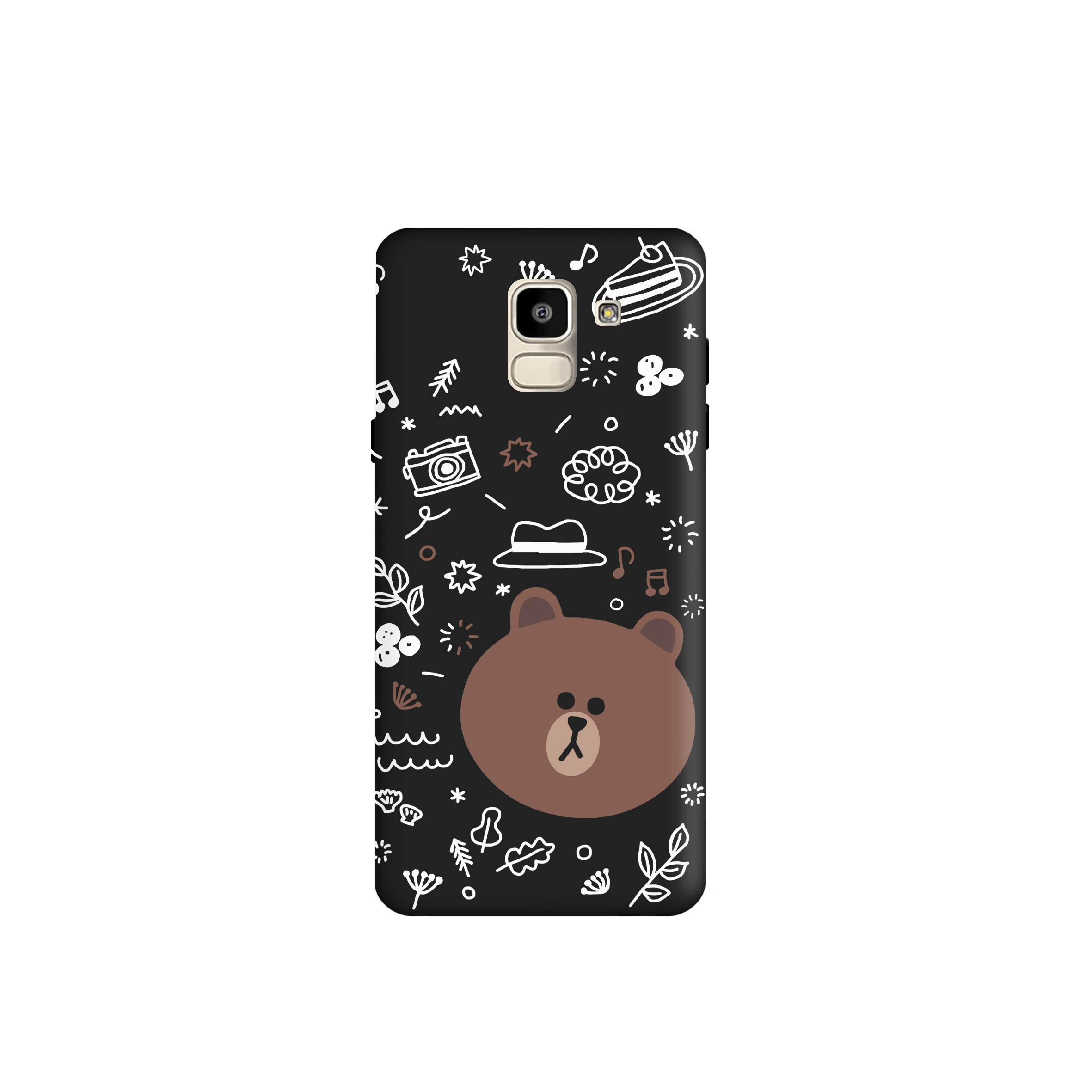 کاور طرح خرس فانتزی لاین کد y6708 مناسب برای گوشی موبایل سامسونگ Galaxy A6 2018