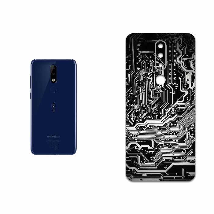 برچسب پوششی ماهوت مدل Black Printed Circuit Board مناسب برای گوشی موبایل نوکیا 5.1 Plus