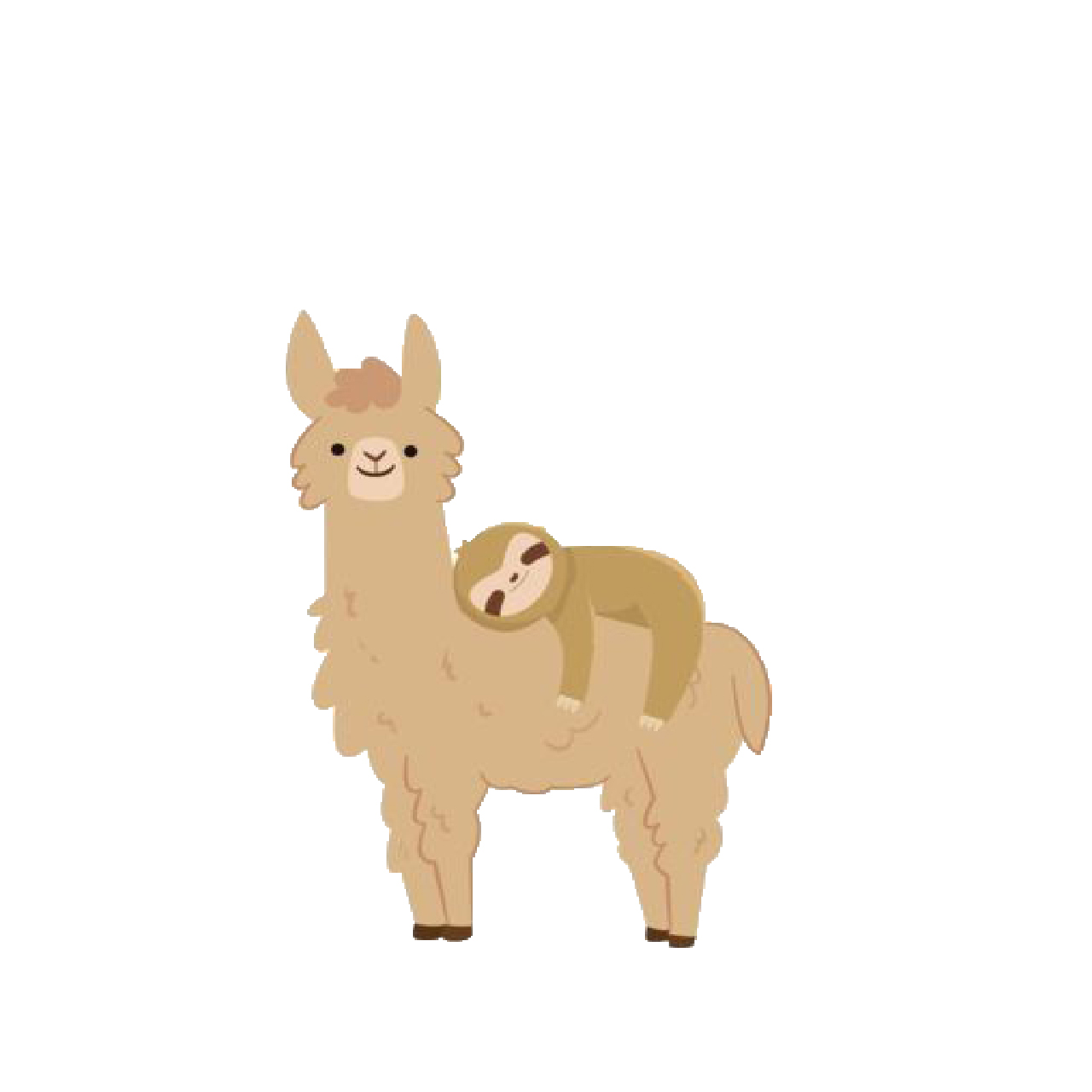 استیکر تزئینی موبایل طرح لاما کد 142