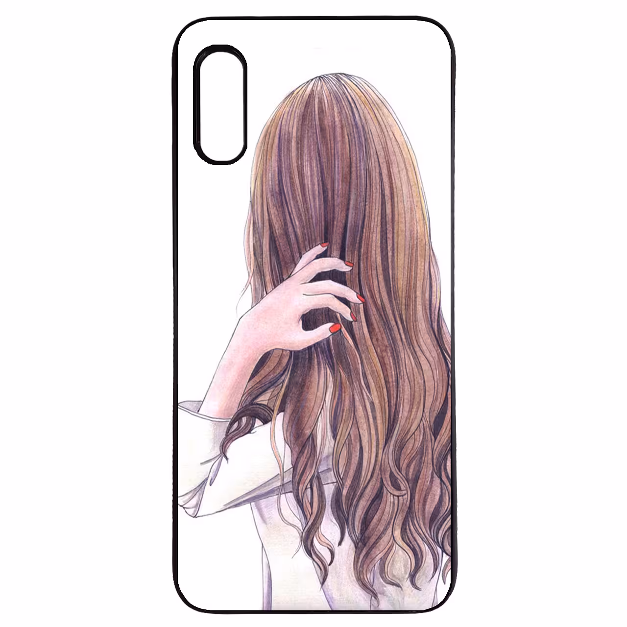 کاور طرح دختر کد 43215 مناسب برای گوشی موبایل سامسونگ galaxy a50
