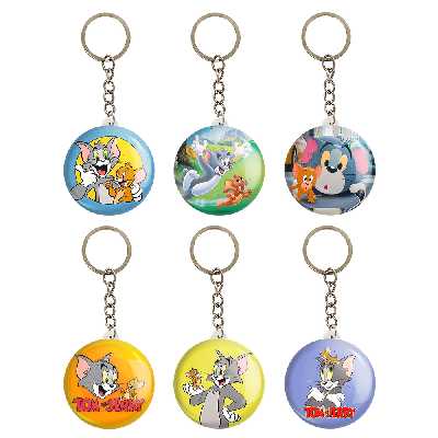 جاکلیدی خندالو مدل تام و جری کد 395A مجموعه 6 عددی