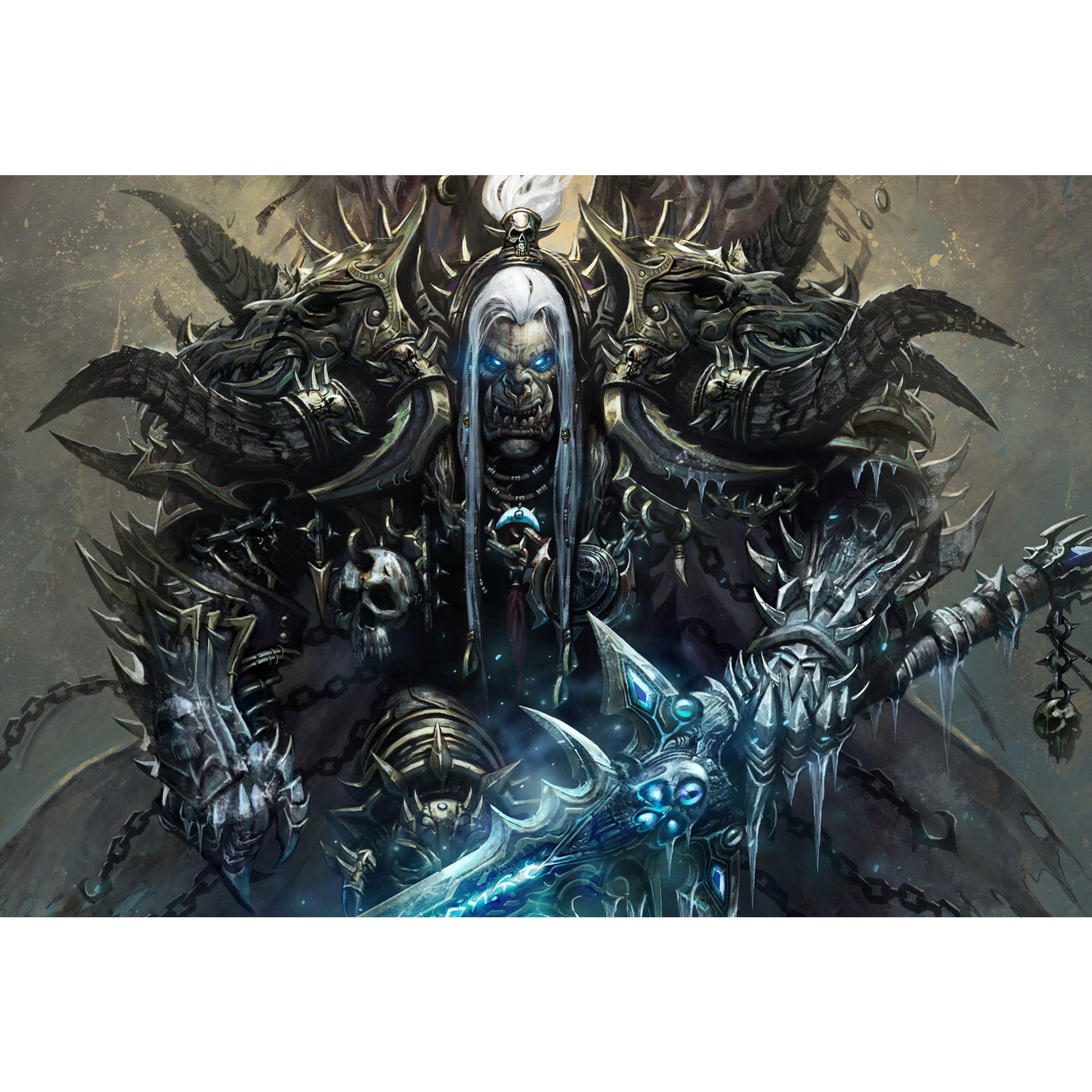 تابلو شاسی طرح نرزول وارکرافت تاج اسکلت جمجمه تخت پادشاهی مدل T1318